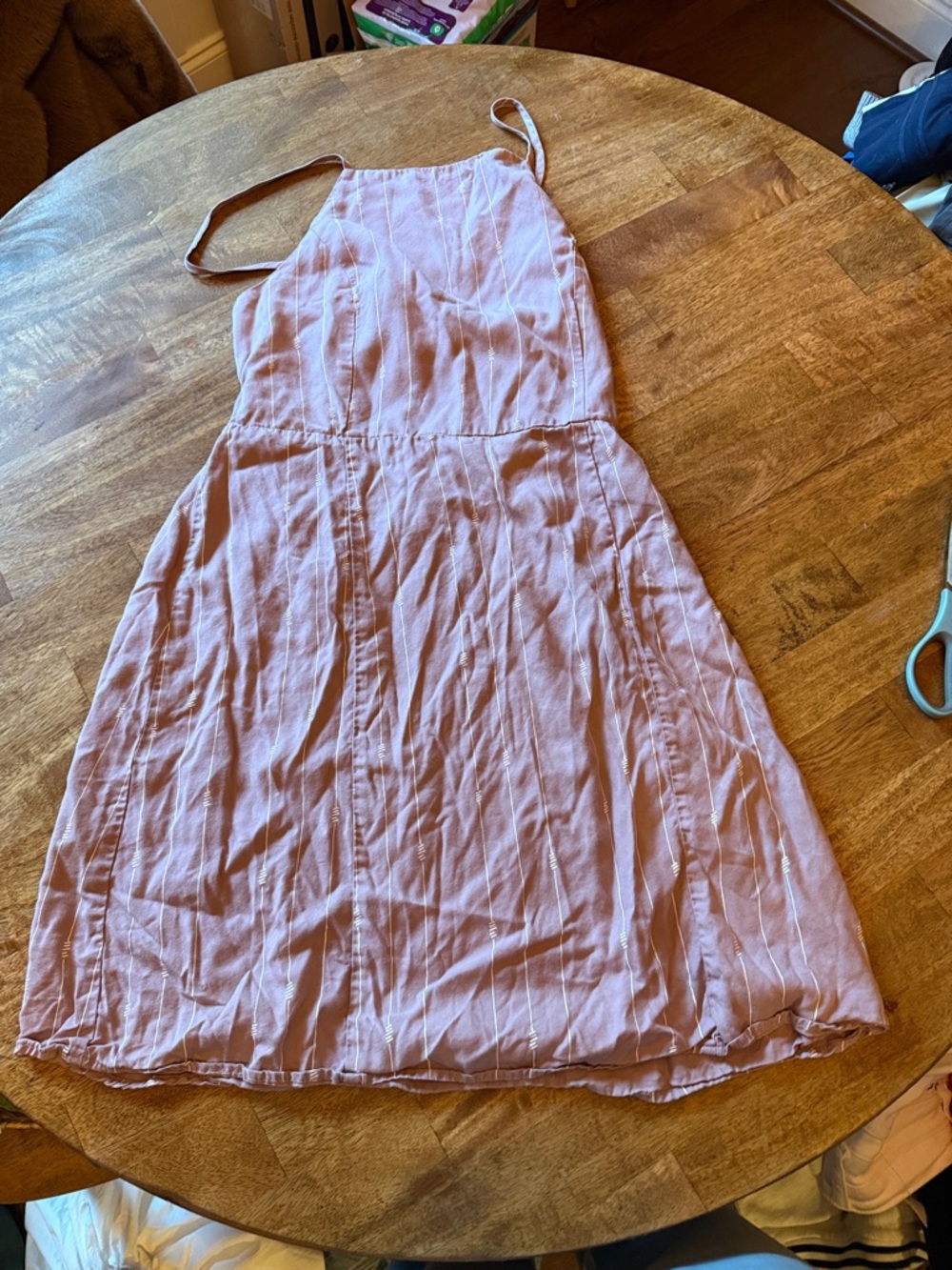 Gentle Fawn Blush Pink Strappy Midi Dress